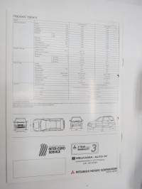 Mitsubishi Space Wagon 1998 -myyntiesite / sales brochure