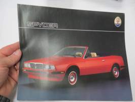 Maserati Spyder -myyntiesite / sales brochure