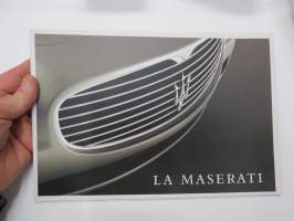 La Maserati Quattroporte, Coupé Cambiocorsa &amp; Coupé GT, Spyder Cambiocorsa &amp; Spyder GT, Spyder Vintage -myyntiesite / sales brochure