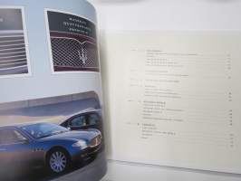 Maserati Quattroporte, Executive GT, Sport GT -myyntiesite / sales brochure