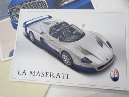 Maserati Quattroporte, Cuopé Cambiocorsa, Coupé GT, Spyder Cambiocorsa &amp; Spyder GT, Gransport, MC12 2005 -myyntiesite / sales brochure