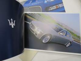 Maserati Quattroporte, Cuopé Cambiocorsa, Coupé GT, Spyder Cambiocorsa &amp; Spyder GT, Gransport, MC12 2005 -myyntiesite / sales brochure