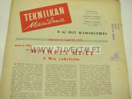 Tekniikan Maailma 1957 nr  9b ylimääräinen radiolehti