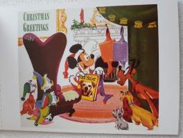 Walt Disney -yhtiön joulukortti. Christmas Greetings Old Yeller