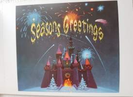 Walt Disney -yhtiön joulukortti. Seasons Greetings