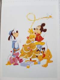 Walt Disney -yhtiön joulukortti. Christmas