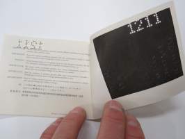 Omega International Guarantee &quot;1211&quot; -booklet, alkuperäinen takuuvihkonen, monikielinen