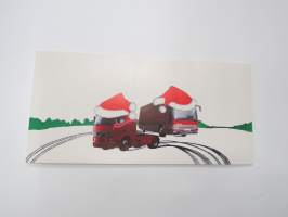 Volvo Raskaat ajoneuvot -joulukortti / joulutervehdys
