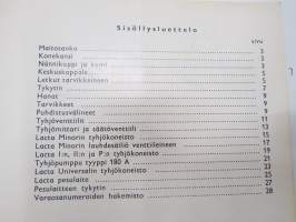 Wärtsilä Lacta lypsykone -varaosaluettelo / reservdelskatalog