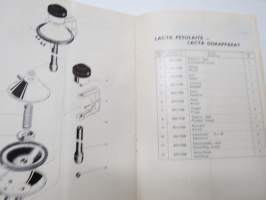 Wärtsilä Lacta lypsykone -varaosaluettelo / reservdelskatalog