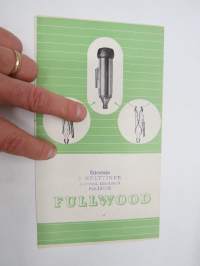 Fullwood (Edustaja A. Holttinen, JKL) lypsykone -myyntiesite / sales brochure
