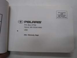 Polaris 2004 Predator 50, 90, Sportsman 90 Owner´s Manual for ATV Maintenance and Safety mönkijä -käyttöohjekirja / omistajan huolto-ohjekirja
