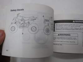 Polaris 2004 Predator 50, 90, Sportsman 90 Owner´s Manual for ATV Maintenance and Safety mönkijä -käyttöohjekirja / omistajan huolto-ohjekirja
