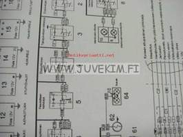 Toyota 6FGF15, 18, 20, 25, 30, 6FDF15, 18, 20, 25, 30 -ohjaamon varaosakirja, sähkökaavio