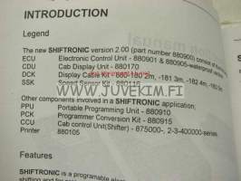 Shiftronic programmable automatic shift system / RMH Controls AB -instruction book