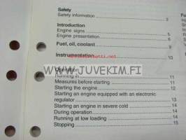 Volvo Penta 6-16 litre Generator set and Industrial engines owner´s manual -käyttöohjekirja