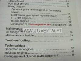 Volvo Penta 6-16 litre Generator set and Industrial engines owner´s manual -käyttöohjekirja