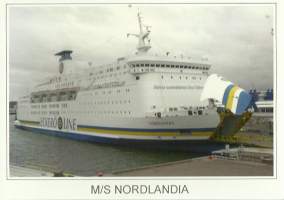 MS Nordlandia - laivakortti, laivapostikortti kulkematon