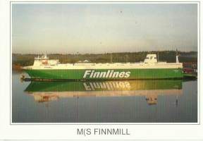 MS Finnmill - laivakortti, laivapostikortti kulkematon