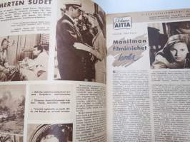 Elokuva-Aitta 1956 nr 19, Merten sudet, Tauno Palo &amp; Belinda Lee -kuva, Lottien sotaa, James Stewart, sivu 7. kuva - Marilyn Monroe ym.