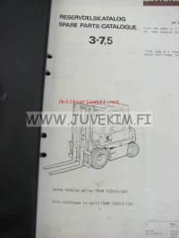 Kalmar LMW 3-7.5 Parts Catalogue -haarukkatrukki varaosaluettelo