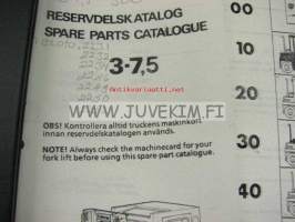 Kalmar LMW 3-7.5 Parts Catalogue -haarukkatrukki varaosaluettelo