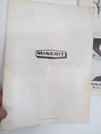 Paraisten Kalkkivuori Oy Minerit - mineriitti Särmä- ja paanukattolevyt -myyntiesite / brochure