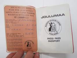 Joulumaa - Santa Claus Land Finland - Passi - Pass - Passport nr 13327 -Joulumaan kannatustuote, alennuksia ym. listatuista hotelleista - matkailukohteista ym.