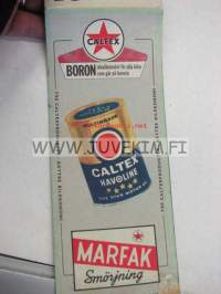 Caltex Sverige 1964 -tiekartta