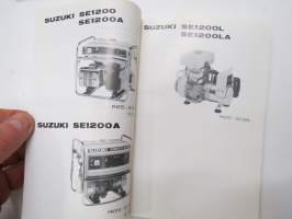 Suzuki SE1200 / SE 1200A / SE1200L / SE1200LA Generator Parts Catalogue -generaattori varaosaluettelo