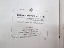 Suzuki SE1200 / SE 1200A / SE1200L / SE1200LA Generator Parts Catalogue -generaattori varaosaluettelo