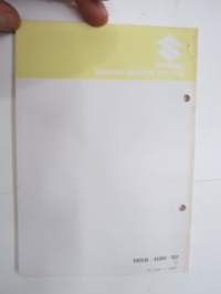 Suzuki SE2500 / SE2500A / SE2500D / SE2500AD / SE2500K / SE2500KD Generator Parts Catalogue -generaattori varaosaluettelo