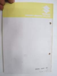 Suzuki SE3000 / SE3000A / SE3000D / SE3000AD Generator Parts Catalogue -generaattori varaosaluettelo