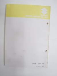 Suzuki SE3000 / SE3000A / SE3000D / SE3000AD Generator Parts Catalogue -generaattori varaosaluettelo