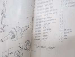 Suzuki SP20 / SP30 Water pump parts catalogue -vesipumppu varaosaluettelo