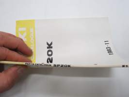 Suzuki SP20K / SP30 Water pump parts catalogue -vesipumppu varaosaluettelo