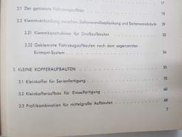 Fahrzeugkonstructionen aus aluminium -alumiinin käyttö rakennusaineena auto- ja kuljetusvälineissä