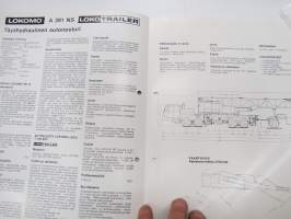 Lokomo A 391 NS autonosturi / mobiilinosturi -myyntiesite / sales brochure, mobile crane