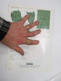 Valmet 411 AS diesel engine (dieselmoottori) -myyntiesite / sales brochure