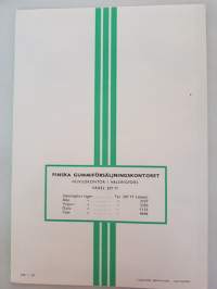 Silva - skor katalog N:o 22 1939. Finska Gummiförsäljningskontoret. Ensamförsäljare i Finland
