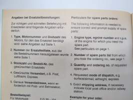 Hatz Diesel 2 G 30 Eratzteil-Liste - Spare Parts List - Liste des piéces de rechange - Lista de recambios -varaosaluettelo
