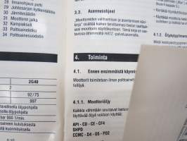 Hatz Diesel 2 G 30 / 2 G 40 -käyttöohjekirja suomeksi / operator´s manual in finnish