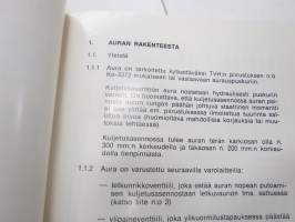 Hokke lumiaurojen  käyttö- ja huolto-ohjeet -operator´s  and service manual for snow plough