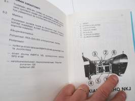 Teho 2900-15 vinoetuaura, Teho NKJ kärkiaura - Käyttö- ja huolto-ohjekirja + varaosaluettelo 1984 -operating and service instructions, parts catalog for snow plough