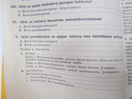 Bosch käsikirja osa II Jarrut - Oppikirja Bosch-autojarrujen huolto-, korjaus- ja tarkastustöitä varten