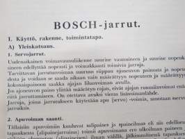 Bosch käsikirja osa II Jarrut - Oppikirja Bosch-autojarrujen huolto-, korjaus- ja tarkastustöitä varten