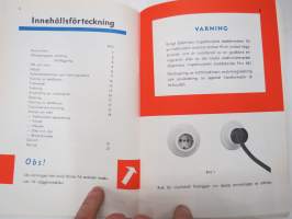 Mainio-tvätt snabbt och lätt - Mainio 60 tvättmaskinens bruksanvisning -käyttöohjekirja ruotsiksi / washing machine manual in swedish