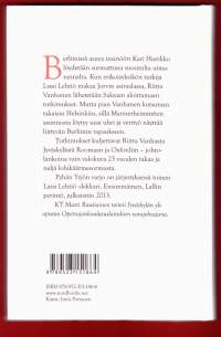 Pyhän Yrjön varjo - rikosromaani, 2016. Riitta Vanhanen kiitää pitkin Eurooppaa, kun hän ryhtyy selvittämään Saksassa tapahtunutta suomalaismiehen raakaa murhaa