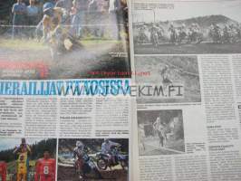 Vauhdin maailma 1982 nr 9 -mm. Suurajo-opas 1982, Mantorp Drag Festival, Kuopon MM-crossi, Maisteissa Ducati 500, VM-finn Am katuautokisa, F1 Ranskan ja Saksan GP