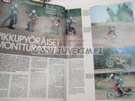 Vauhdin maailma 1982 nr 9 -mm. Suurajo-opas 1982, Mantorp Drag Festival, Kuopon MM-crossi, Maisteissa Ducati 500, VM-finn Am katuautokisa, F1 Ranskan ja Saksan GP